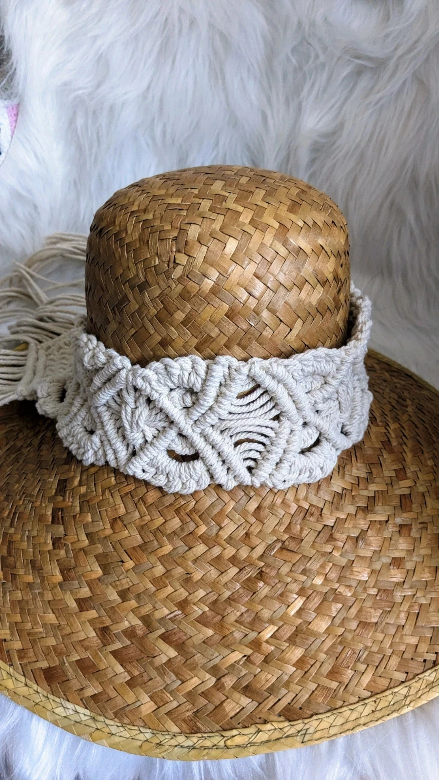 Sublime sombrero bohemio de macramé – photo 2